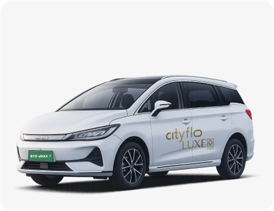 A 7 seater BYD eMAX 7 electric vehicle.