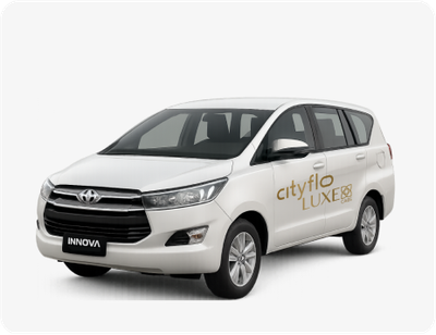 A 7 seater Toyota Innova Crysta for rental trips.