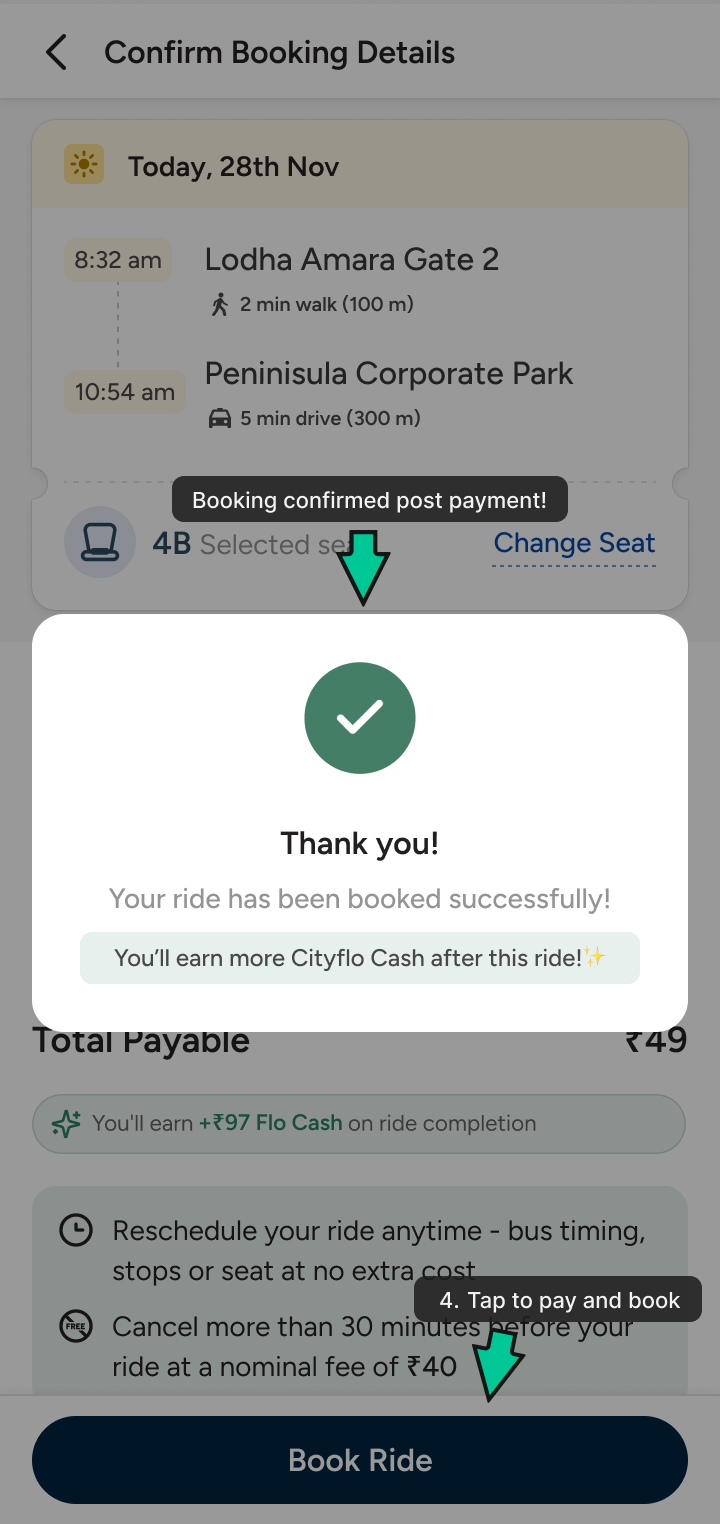 Ride booked